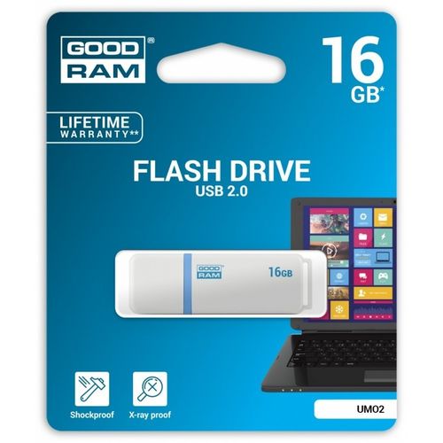 GOODRAM UMO2 16GB USB 2.0 Biały na Arena.pl