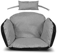 Poduszka ogrodowa 112x113 cm wodoodporna szara