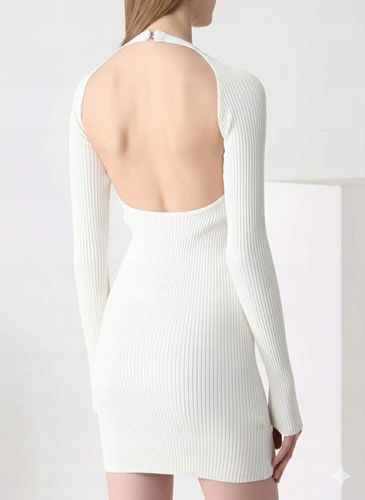 Sukienka DAVID KOMA biały XS na Arena.pl