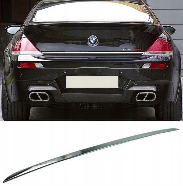 BMW 6 E63, E64 04-10 - LISTWA CHROM Klapa Bagażnik zdjęcie 1