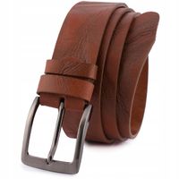 Pasek męski skórzany premium szeroki 4 cm klasyczny skóra licowa Beltimore
