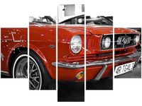 105CM 150CM ZEGAR 5 ELEM KLASYCZNY MUSTANG DRUK OBRAZ