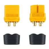Para wtyk i gniazdo XT60 męski + żeński + osłonki RC AKU LiPol 60A komplet