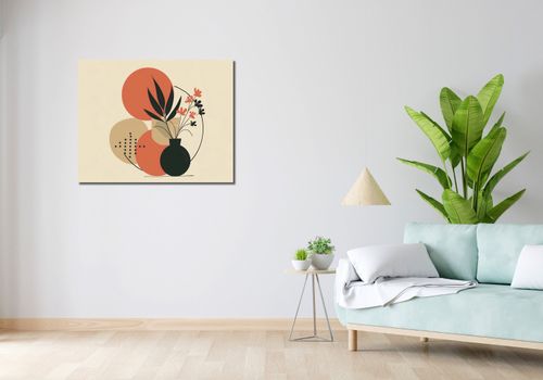 Obraz 90x70cm Wazon z Kwiatami na Arena.pl