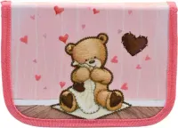 Piórnik 1 suwakowy 2 klapowy z wyposażeniem Popcorn Bear 1