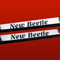 Listwa progowa VOLKSWAGEN NEW BEETLE Stal nierdzewna 304 połysk z czarnymi