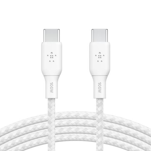 Belkin - Kabel Boost - USB-C do USB-C PD, 5A 100W, z oplotem nylonowym, 2 m na Arena.pl
