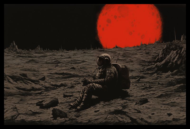 Plakat 45x30cm Samotność w Kosmosie zdjęcie 2