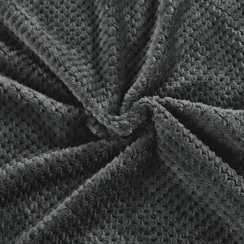 Koc Z Mikrofibry Henry 160X200 - Ciemnoszary na Arena.pl