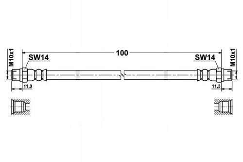 BMW E39 - Zestaw Przewodów Hamulcowych Teflonowych W Oplocie Stalowym na Arena.pl