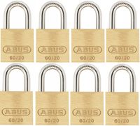 KŁÓDKI MOSIĘŻNE 8 SZTUK STALOWY PAŁĄK ABUS 60/20 SYSTEM JEDNEGO KLUCZA