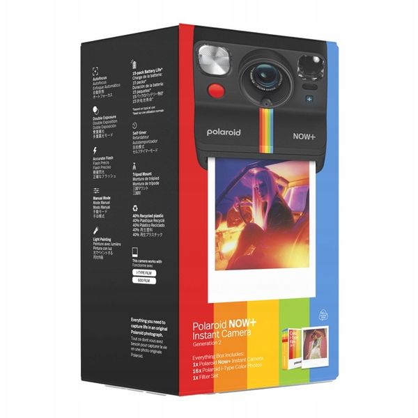 Aparat POLAROID Now + Gen 2 E-BOX Czarny zdjęcie 6