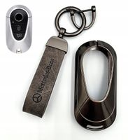 3w1 MERCEDES ETUI na kluczyk pilot + BRELOK skórzany Mercedes C E GLC GLE S