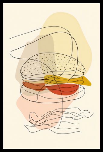 Plakat 30x45cm Cieniutki Burger na Arena.pl