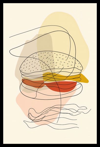 Plakat 30x45cm Cieniutki Burger zdjęcie 2