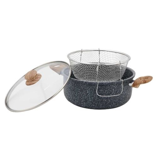 garnek marmurowy z koszem do smażenia kinghoff kh-1985 4l na Arena.pl