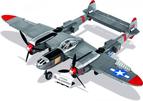 Small Army 395 elementów Lockheed P-38 Lightning - amerykański samolot myśliwski na Arena.pl