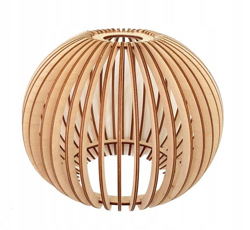 Klosz DREWNIANY do lamp na E27 LOFT KULA 40 drewno na Arena.pl