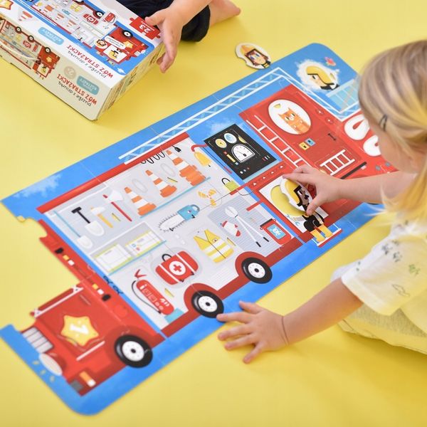Puzzle z dziurką. Wóz strażacki. Czuczu zdjęcie 4