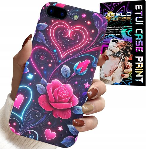 ETUI DO IPHONE ( 7 PLUS ) - SERCE, RÓŻA, NASTOLETNIE CASE + SZKŁO na Arena.pl