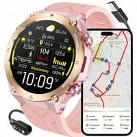 Zegarek damski SMARTWATCH RBN z GPS KOMPASEM BAROMETREM ROZMOWY BATERIA 600