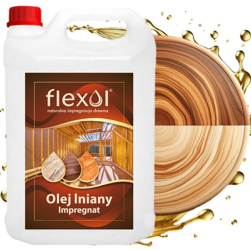 OLEJ LNIANY NATURALNY IMPREGNAT DO DREWNA FLEXOL na Arena.pl
