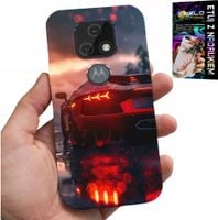 ETUI DO MOTOROLA MOTO E7 PLUS - LUKSUSOWE SAMOCHODY, MEGA WZORY, OBUDOWA