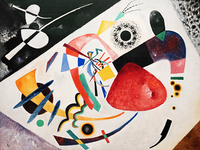 Reprodukcje obrazów Red Spot II - Wassily Kandinsky Rozmiar - 60x45