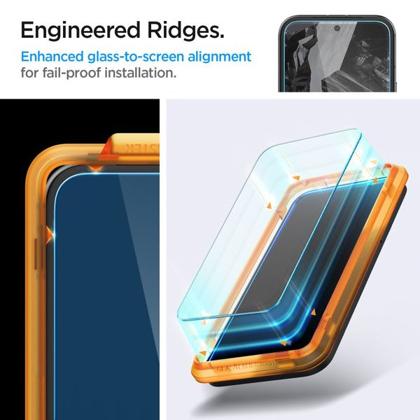 szkło hartowane spigen alm glas.tr 2-pack google pixel 8a clear zdjęcie 10
