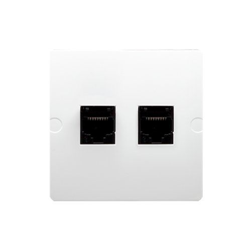 GNIAZDO KOMPUTEROWE 2x RJ45 5e SIMON BASIC BIAŁY na Arena.pl