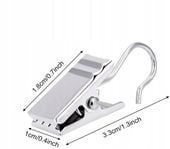 Żabki metalowe do firanek karniszy 100x z haczykiem