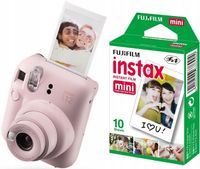 Aparat Fujifilm Instax Mini 12 różowy + wkład biała ramka