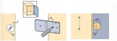 ZESTAW frez do zawiasów puszkowych 35 Z PROWADNICĄ SZABLONEM na Arena.pl
