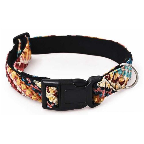 Obroża dla psa, z wytrzymałej tkaniny, wzór boho, 1,5x30- 40cm na Arena.pl