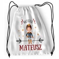 Plecak Sportowy Szkolny Dla Mateusza Syna Dziecka Z Nadrukiem Ze Zdjęciem