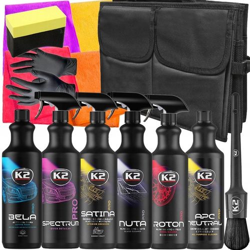K2 PRO ZESTAW DETALINGOWY KOSMETYKÓW DO PIELĘGNACJI MYCIA CZYSZCZENIA AUTA na Arena.pl
