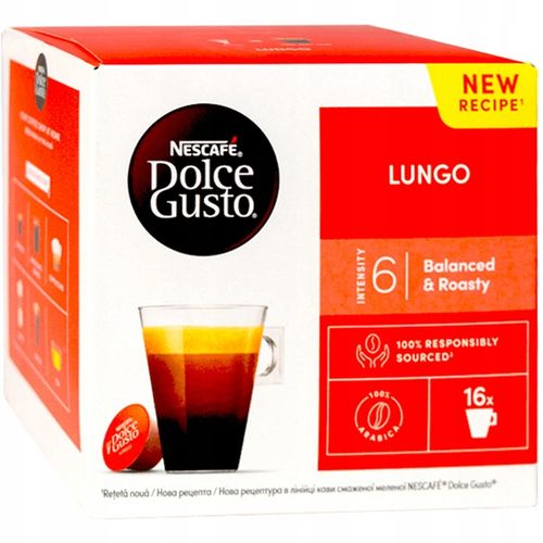 Kawa kapsułki NESCAFE DOLCE GUSTO LUNGO 16 sztuk + GRATIS videobook na Arena.pl