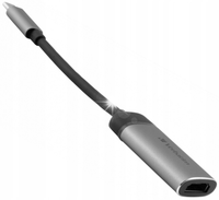 Kabel adapter Verbatim USB type-C(M) - HDMI(F) 0,1m czarno-srebrny
