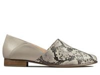 Clarks Czółenka - Pure Tone Cushion Plus - rozmiar 37 - szary wężowy, skóra