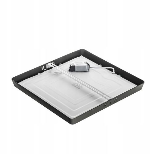 PANEL plafon sufitowy LED NATYNKOWY KWADRAT 24W 2160lm Nie mruga CCD CZARNY na Arena.pl