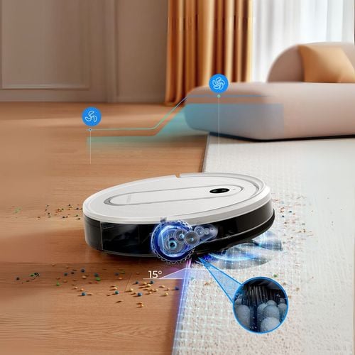 Robot sprzątający Laresar P10 Automatyczny odkurzacz mopujący moc 4500Pa na Arena.pl