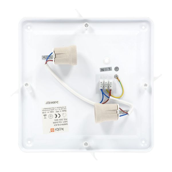 Oprawa IMPERA S czarna E27 kwadratowa zdjęcie 4