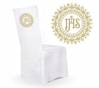 POKROWIEC KOMUNIJNY DEC2 ihs - krzesło dekoracja komunia na komunię biały