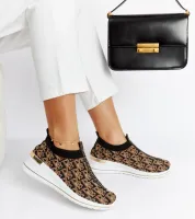 Czarno-brązowe buty Slip On Tartano 37