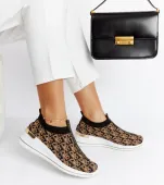 Czarno-brązowe buty Slip On Tartano 37