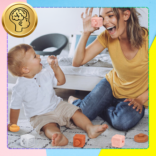 miękkie kreatywne klocki sensoryczne dla niemowląt dzieci funkcja gryzaka na Arena.pl