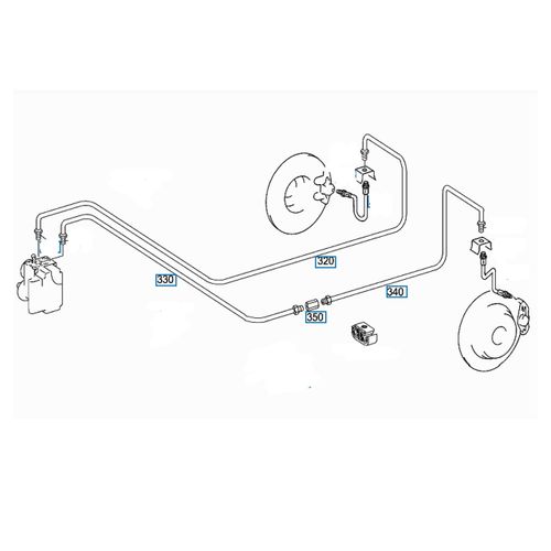 Mercedes W211 +SBC Zestaw przewodów hamulcowych miedzianych Oś Tylna na Arena.pl