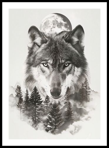 Plakat 42x59,4cm Wilczy Duch Lasu na Arena.pl