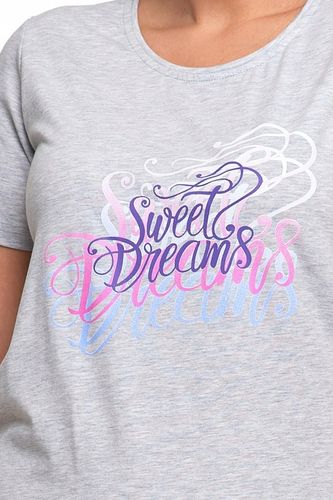 KOSZULA NOCNA z napisem do kolan krótki rękaw Moraj rozmiar M na Arena.pl