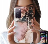 ETUI DO SAMSUNG GALAXY S20 LITE - ELEGANCKI MARMUREK MODNE WZORY + SZKŁO